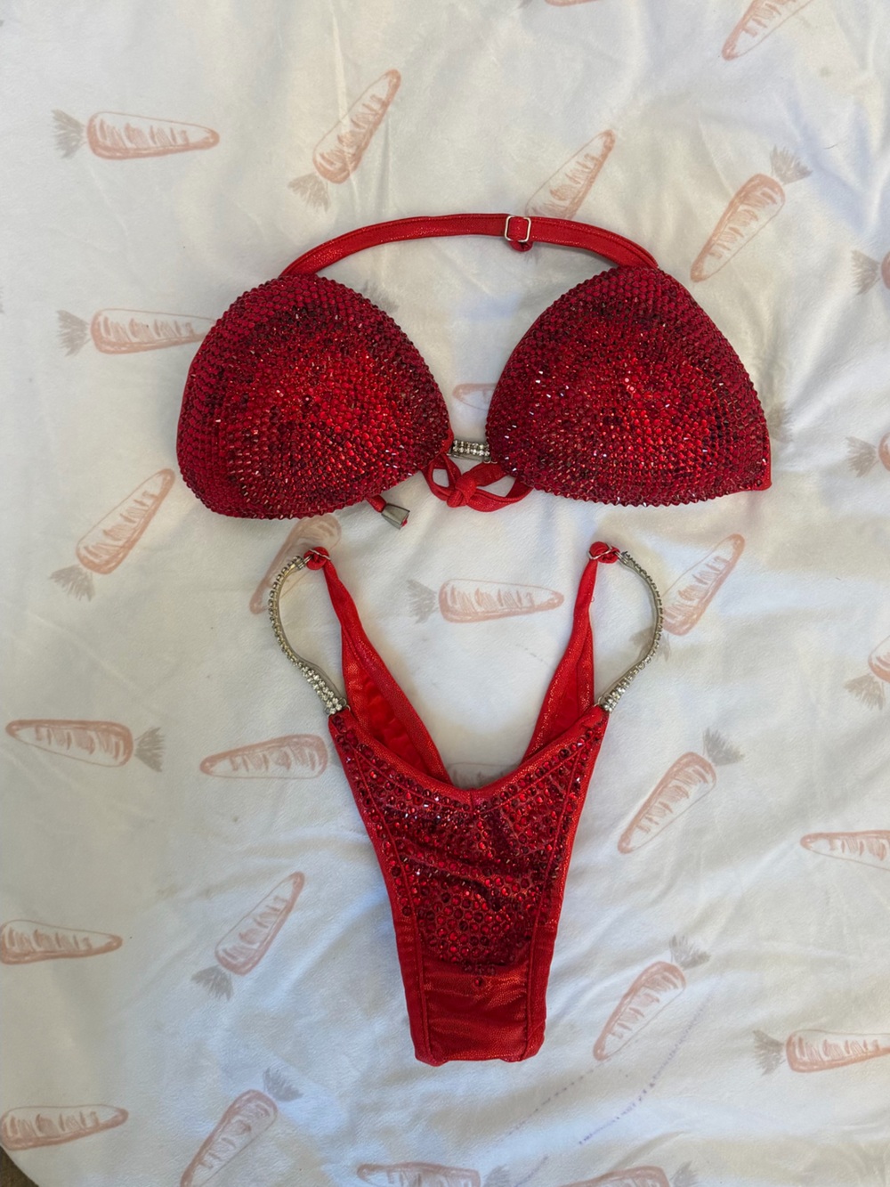 Red Crystal Bikini competition